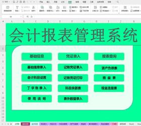 48小时不眠不休，Excel全自动财务报表管理系统圆满完成！